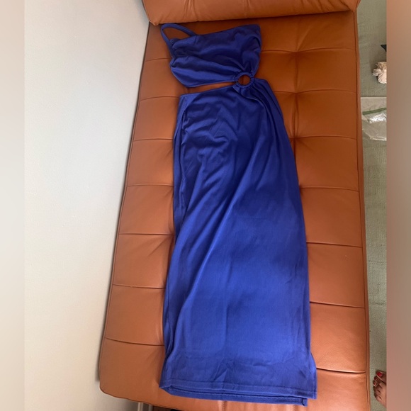 NWT One Shoulder Sleeveless Cutout Maxi/Bodycon Dress - Picture 5 of 7